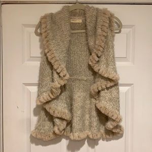 Faux Fur Fuzzy Draped Fest - Anthropologie